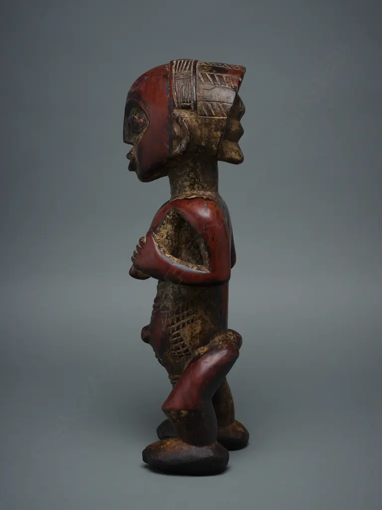 Baluba wooden female figure - Luba – Congo, Image 1++